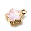 UV Plating Alloy and Glass Pendants GL-CBA6CEF-01G-2