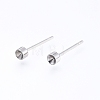 Non-Tarnish 304 Stainless Steel Stud Earring Settings STAS-I088-H-06P-1