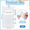 Acrylic Stud Earring Organizer Display Cards CDIS-WH0020-40B-01-2