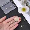 10Pcs 5 Styles Brass Micro Pave Clear Cubic Zirconia Pendants KK-BBC0028-74-3