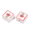 Printed Handmade Porcelain Beads LS-PORC-G016-04A-3