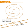  20Pcs Ion Plating(IP) 304 Stainless Steel Cable Chains Necklaces Set for Men Women NJEW-NB0001-06-2
