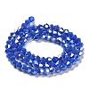 Opaque Solid Color Electroplate Glass Beads Strands GLAA-F029-P4mm-A11-2