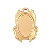 304 Stainless Steel Pendant Cabochon Settings STAS-D264-08C-G-1
