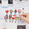 30pcs 30 style Food Theme PVC Paper Clip Bookmark AJEW-FH0003-33-3