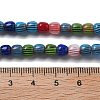 Handmade Millefiori Lampwork Beads Strands LAMP-F035-07-4