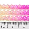 Spray Painted Crackle Glass Beads Strands DGLA-C002-8mm-05-5