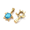 304 Stainless Steel & Glass Pendants X-STAS-L309-20B-G-2