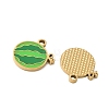 Fruit 304 Stainless Steel Enamel Pendants SA-CBA49D2-11G-14-2