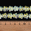 Transparency Electroplate Glass Beads Strands GLAA-T023-38A-01-4