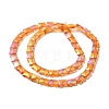 Electroplate Glass Beads Strands EGLA-H103-FR08-2