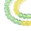 Transparent Glass Beads Strands GLAA-N074-01A-05-4