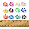 60Pcs 15 Colors Handmade Polymer Clay 3D Flower Plumeria Beads CLAY-FS0001-39-5
