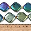 Electroplated Natural Druzy Geode Crystal Beads Strands G-G459-01-4