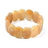 Natural Topaz Jade Beads Stretch Bracelets for Women Men BJEW-I323-02B-4