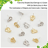 40Pcs 2 Color Alloy Stud Earring Findings FIND-DC0002-19-4