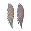 304 Stainless Steel Big Pendants STAS-I329-06RC-1