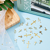36Pcs 6 Style Long-Lasting Plated Brass Charms KK-FH0005-19-4