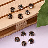 Brass Rhinestone Spacer Beads X-RB-A014-L6mm-01R-NF-4