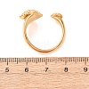 304 Stainless Steel Rhinestone Open Cuff Rings RJEW-E302-03G-3