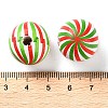 Printed Wood European Beads WOOD-Z002-03A-3