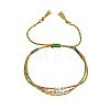 Adjustable Nylon and Cotton Multi-strand Bracelets QC4943-8-1