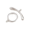 Ring Brass Toggle Clasps KK-G548-39P-2