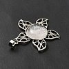 Natural Quartz Crystal Pendants G-B033-02P-15-5