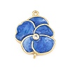 Brass Enamel Connector Charms KK-L275-57G-08-1