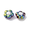 UV Plating Rainbow Iridescent Acrylic Beads OACR-H112-19B-2