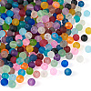 Craftdady 500Pcs 20 Colors Transparent Frosted Glass Beads Strands GLAA-CD0001-15-3