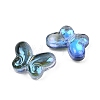 AB Color Plated Transparent Glass Beads GLAA-Z020-01F-2