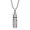 Non-Tarnish 316L Surgical Stainless Steel Urn Ashes Pendants BOTT-PW0001-003A-P-1