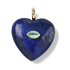 Dyed Natural Lapis Lazuli Pendants G-P585-03G-07-1