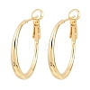 Brass Hoop Earrings for Women EJEW-A156-17A-G-4