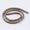 PVD Vacuum Plating Electroplate Non-magnetic Synthetic Hematite Beads Strands G-F534-E01-2