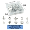 10 Styles Pirate Theme Tibetan Style Alloy Pendants FIND-SC0012-73-4