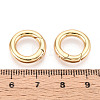 Brass Spring Gate Rings KK-T078-20G-03-3