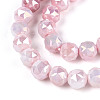 Anti-Tarnish Electroplate Glass Beads Strands GLAA-N010-6mm-03-2