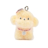 Flocking Opaque Resin Pendants RESI-I353-02P-04-1