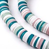 Handmade Polymer Clay Beads Strands CLAY-R089-8mm-T001-5