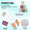 6Rolls 6 Styles Segment Dyed Polyester Thread NWIR-TA0001-47A-3