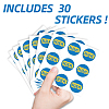 Self-Adhesive Paper Decorative Stickers DIY-WH0562-001-3