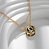 Brass Pave Cubic Zirconia Birth Stone Constellation Pendant Cable Chain Necklaces LS-NJEW-D334-01G-10-1
