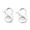 925 Sterling Silver Double Opening Lobster Claw Clasps STER-T008-73S-02-1