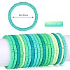 20Pcs 5 Colors Polymer Clay Heishi Surfer Stretch Bracelets Set BJEW-SW00132-2