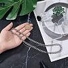 1Pc 304 Stainless Steel Cuban Link Chain Necklaces for Men Women NJEW-SP0001-23B-3