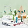 880pcs 11 colors 6/0 Transparent Glass Seed Beads SEED-NB0001-68-6