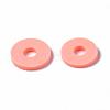 Flat Round Eco-Friendly Handmade Polymer Clay Beads CLAY-R067-10mm-19-6