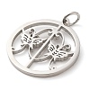 Non-Tarnish 304 Stainless Steel Pendants STAS-C086-05J-P-2